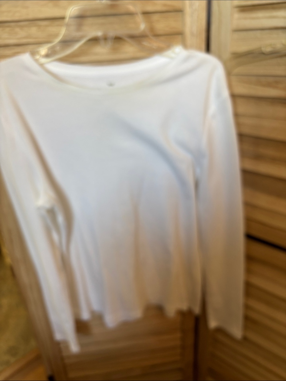 Talbots Women's White Crewneck Long-Sleeve Tee Petite Small